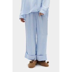 Sleeper Satin Pajama Bottoms  Eco Friendly Rayon One Size Baby Blue